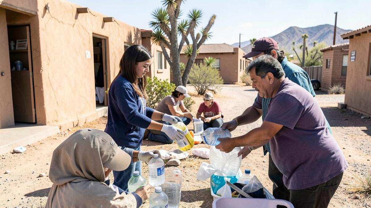 Agua que llega en camión: la rutina de las colonias del norte
